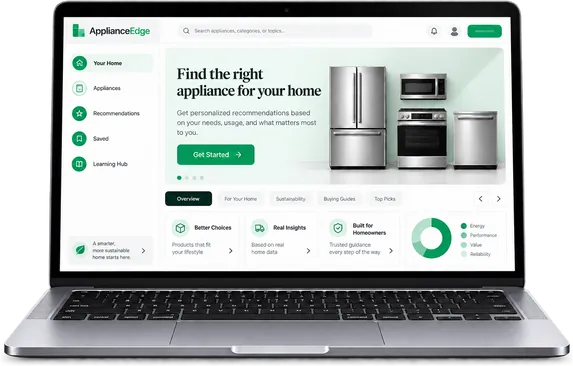 Laptop showing The Advisor step-by-step recommendation interface