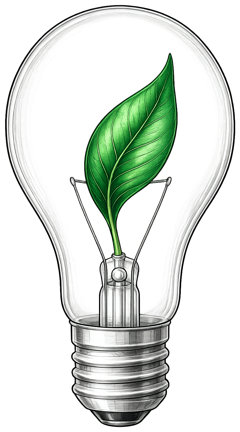 Energy savings calculator illustration